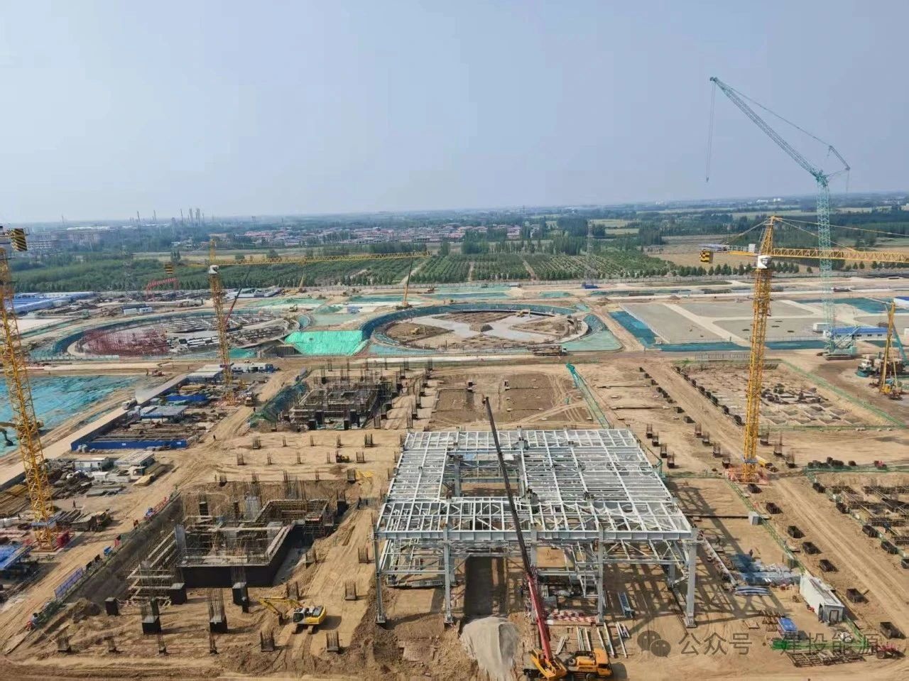 任丘熱電二期項(xiàng)目主廠房基礎(chǔ)提前完成“出零”節(jié)點(diǎn)目標(biāo)